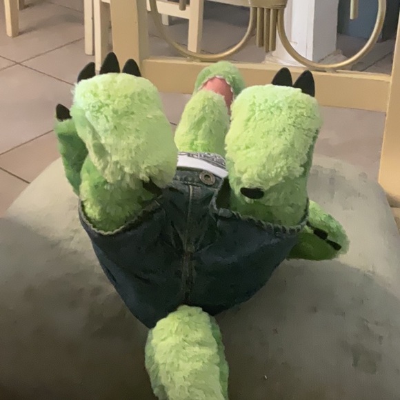 BUILD A BEAR SPINOSAURUS GREEN SPOTTED DINOSAUR 16” SOFT PLUSH - Picture 9 of 9